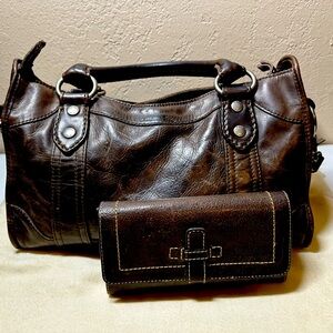 Frye Brand high quality leather purse and wallet